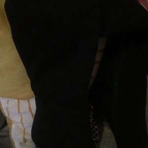 These are knee high thigh heel boots